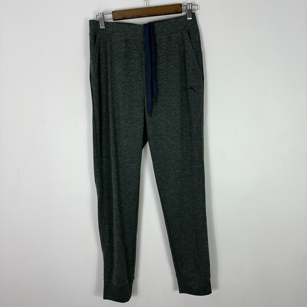 Tommy Bahama Mens Small Gray Lounge Joggers‎ Pants Drawstring Relaxed Coastal